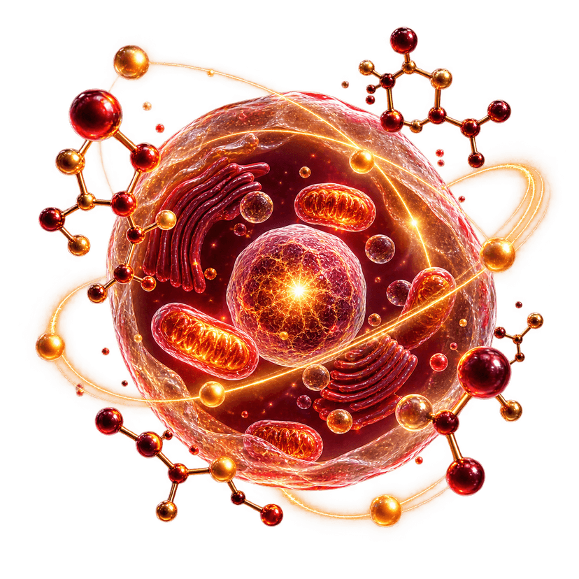 Cellular energy and NAD-related wellness concept